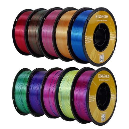 Amazon.co.jp: Kingroon PLAフィラメント、三色シルクPLAフィラメント